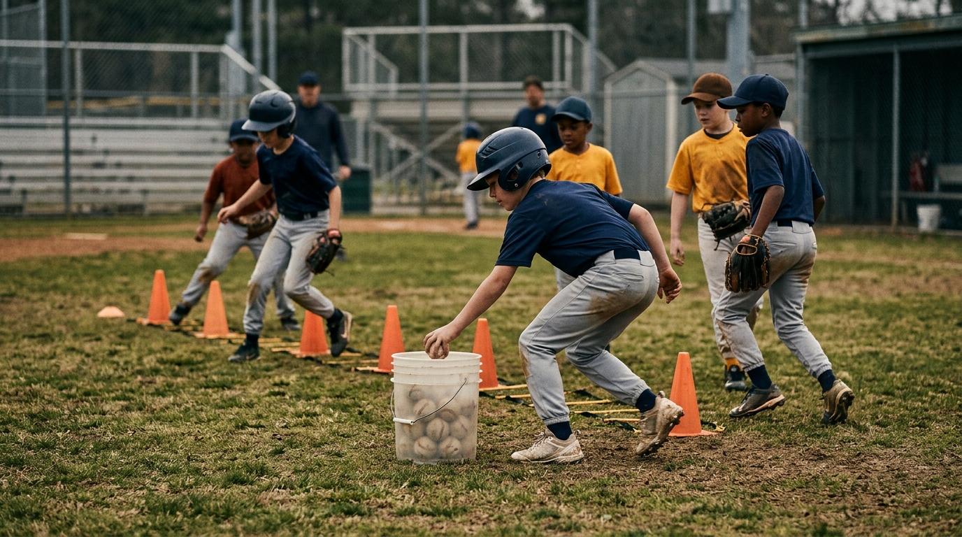 The 10-Ball Bucket Drill That Teaches Hustle Without a Lecture — Voluntold Practice Plans