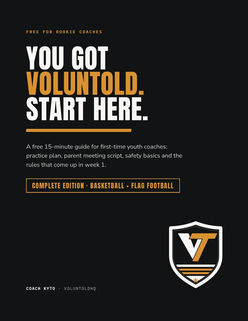 The VoluntoldHQ Rookie Coach Guide cover